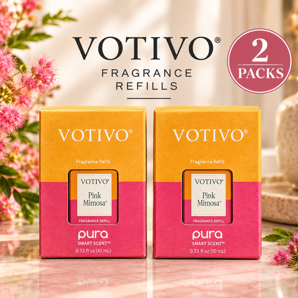 VOTIVO Pink Mimosa Pura Smart Scent Fragrance Refill 2 Pack 0.33 oz